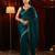 embellished beads and stones silk blend designer saree with blouse 