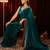 embellished beads and stones silk blend designer saree with blouse 