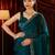 embellished beads and stones silk blend designer saree with blouse 