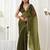 woven design embroidered art silk designer saree with blouse 