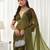 woven design embroidered art silk designer saree with blouse 