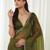 woven design embroidered art silk designer saree with blouse 