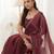 checked beads and stones art silk heavy work saree with blouse 
