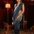 ombre embroidered saree with blouse 