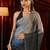 ombre embroidered saree with blouse 
