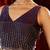 ombre embellished beads and stones saree with blouse 