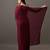embroidered satin heavy work saree with blouse 