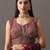 embroidered satin heavy work saree with blouse 