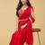embroidered satin designer saree with blouse 