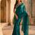 ethnic motifs embroidered satin heavy work saree with blouse 