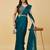 ethnic motifs embroidered satin heavy work saree with blouse 