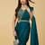 ethnic motifs embroidered satin heavy work saree with blouse 