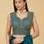 ethnic motifs embroidered satin heavy work saree with blouse 