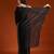 Black embellished embroidered satin designer saree with blouse 