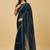 Teal ombre gotta patti satin saree with blouse 