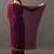 Maroon embellished beads and stones satin heavy work saree with blouse 