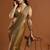 women olive green embellished silk blend sarees with blouse 