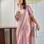 Lavender embellished beads and stones saree with blouse 
