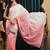 ombre beads and stones silk blend saree with blouse 