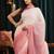 ombre beads and stones silk blend saree with blouse 