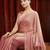 peach embellished saree with blouse 