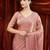 peach embellished saree with blouse 