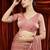 peach embellished saree with blouse 