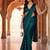 embellished embroidered saree with blouse 