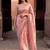 beads and stones silk blend saree with blouse with blouse 