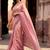 beads and stones silk blend saree with blouse with blouse 