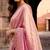 beads and stones silk blend saree with blouse with blouse 