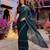 embellished sequinned satin heavy work saree with blouse with blouse 
