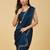 embellished sequinned satin heavy work saree with blouse with blouse 