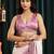Colourblocked Beads and Stones Silk Blend Saree with blouse