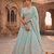 Sky Blue silk blend designer festival lehenga choli