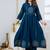 Cotton anarkali printed kurti-pant-dupatta set