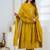Cotton anarkali printed kurti-pant-dupatta set