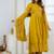 Cotton anarkali printed kurti-pant-dupatta set