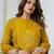 Cotton anarkali printed kurti-pant-dupatta set