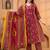 Cotton printed a-line kurti-pant-dupatta set
