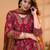 Cotton printed a-line kurti-pant-dupatta set