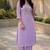 Cotton cambric straight kurti-pant set