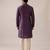    Men's Purple Kurta with Diamond Motif Print