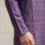    Men's Purple Kurta with Diamond Motif Print