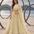 LEMON YELLOW  WORK THREAD WITH ZARI AND SEQUINCE WORK FESTIVE LEHENGA CHOLI SET FOR WOMEN'S