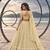 LEMON YELLOW  WORK THREAD WITH ZARI AND SEQUINCE WORK FESTIVE LEHENGA CHOLI SET FOR WOMEN'S