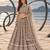 CHOCOLATE BROWN NET THREAD WITH ZARI AND SEQUINCE WORK FESTIVE LEHENGA CHOLI SET FOR WOMEN'S
