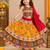 Banjara India Kutch Work Embroidered Girls Lehenga Choli Set with Dupatta (CC-RJS) - Mango Yellow