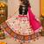 Banjara India Kutch Work Embroidered Girls Lehenga Choli Set with Dupatta (CC-RJS) - White