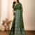 Mehendi meena kari work pure silk saree with blouse